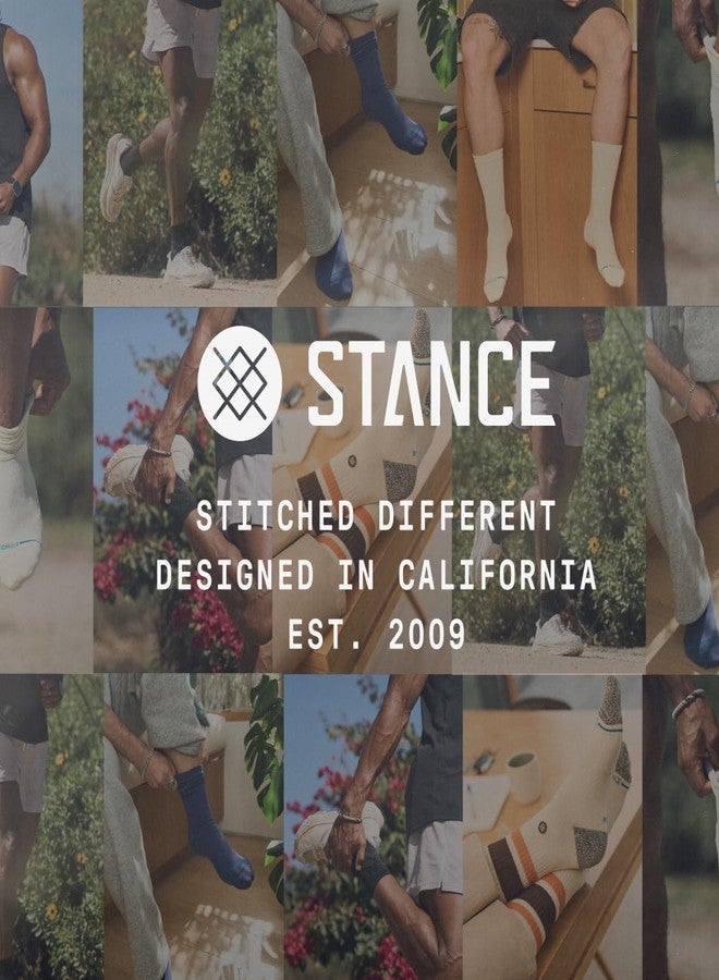 ستانس جوارب Stance Icon Quarter، عبوة من 3 قطع، للرجال والنساء، مصنوعة من مزيج القطن مع دعم مريح لقوس القدم، لون أسود، مقاس كبير - Image 3